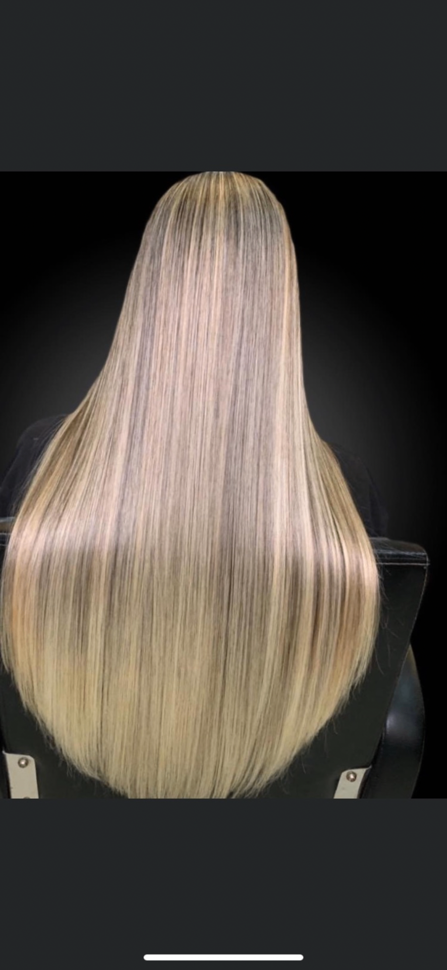 Blonde highlights, silky finish